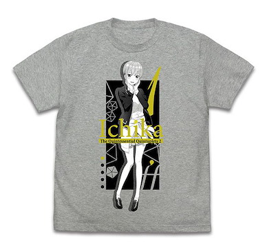 五等分的新娘 (中碼)「中野一花」混合灰色 T-Shirt Ichika Nakano T-Shirt SS /MIX GRAY-M【The Quintessential Quintuplets】