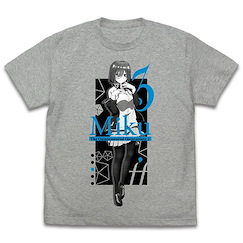 五等分的新娘 (加大)「中野三玖」混合灰色 T-Shirt Miku Nakano T-Shirt SS /MIX GRAY-XL【The Quintessential Quintuplets】