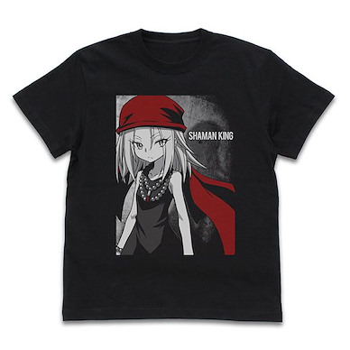 通靈王 (中碼)「恐山安娜」黑色 T-Shirt Kyouyama Anna T-Shirt /BLACK-M【Shaman King】