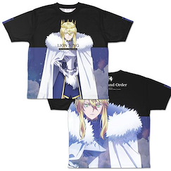 Fate系列 (大碼)「Lancer (Altria Pendragon) 獅子王」-神聖圓桌領域卡美洛- 雙面 全彩 T-Shirt Fate/Grand Order -Divine Realm of the Round Table: Camelot- Lion King Double-sided Full Graphic T-Shirt /L【Fate Series】