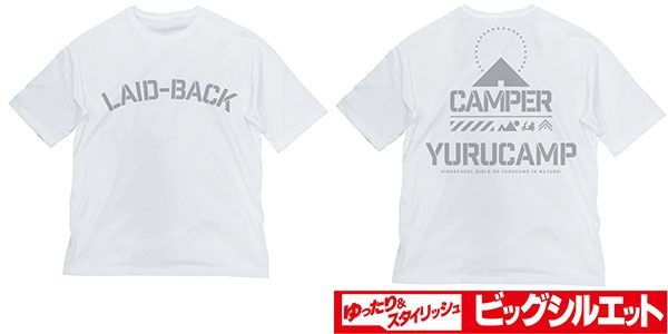 搖曳露營△ : 日版 (大碼)「CAMPER」半袖 白色 T-Shirt