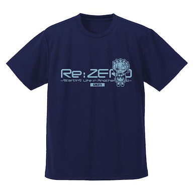 Re：從零開始的異世界生活 (中碼)「雷姆」吸汗快乾 T-Shirt Rem Dry T-Shirt Deformed Ver./NAVY-M【Re:Zero】