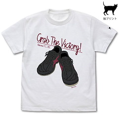 排球少年!! : 日版 (大碼)「黑尾鐵朗」鞋子 白色 T-Shirt