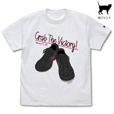 排球少年!! (加大)「黑尾鐵朗」鞋子 白色 T-Shirt Tetsuro Kuroo Shoes T-Shirt /WHITE-XL【Haikyu!!】