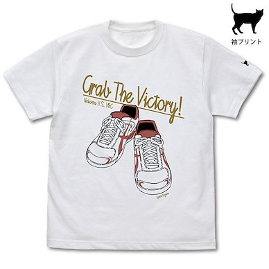排球少年!! (大碼)「孤爪研磨」鞋子 白色 T-Shirt Kenma Kozume Shoes T-Shirt /WHITE-L【Haikyu!!】