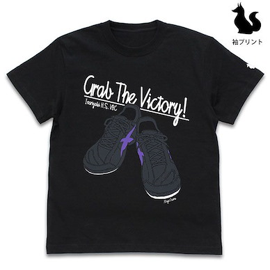 排球少年!! (大碼)「宮治」鞋子 黑色 T-Shirt Osamu Miya Shoes T-Shirt /BLACK-L【Haikyu!!】