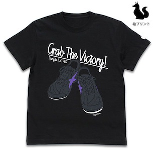 排球少年!! (中碼)「宮治」鞋子 黑色 T-Shirt Osamu Miya Shoes T-Shirt /BLACK-M【Haikyu!!】