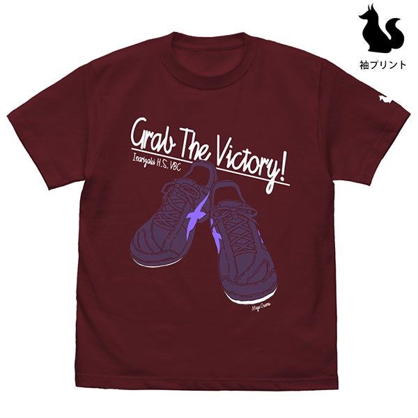 排球少年!! : 日版 (細碼)「宮治」鞋子 酒紅色 T-Shirt