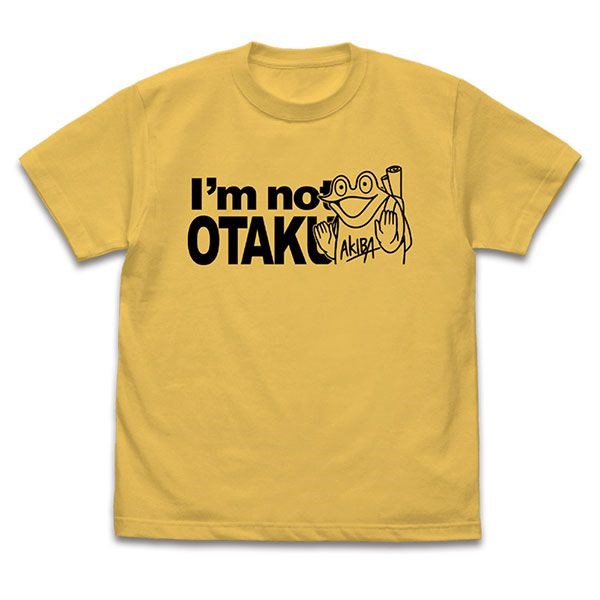日版 (中碼)「I'm not OTAKU」青蛙DX 香蕉黃 T-Shirt