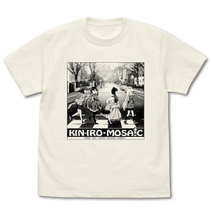黃金拼圖 (加大)「KIN-IRO MOSAIC」香草白 T-Shirt Kin-iro mosaic T-Shirt /VANILLA WHITE-XL【Kin-iro Mosaic】