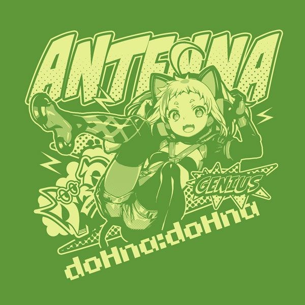 ドーナドーナ (Donadona) : 日版 (中碼)「アンテナ」ANTENNA 亮綠色 T-Shirt