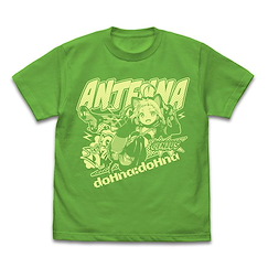 ドーナドーナ (Donadona) (大碼)「アンテナ」ANTENNA 亮綠色 T-Shirt Antenna T-Shirt /BRIGHT GREEN-L【Donadona】