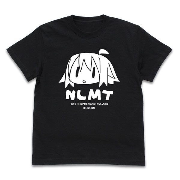 ぬるめた (NULL-META) : 日版 (大碼)「魚住くるみ」黑色 T-Shirt