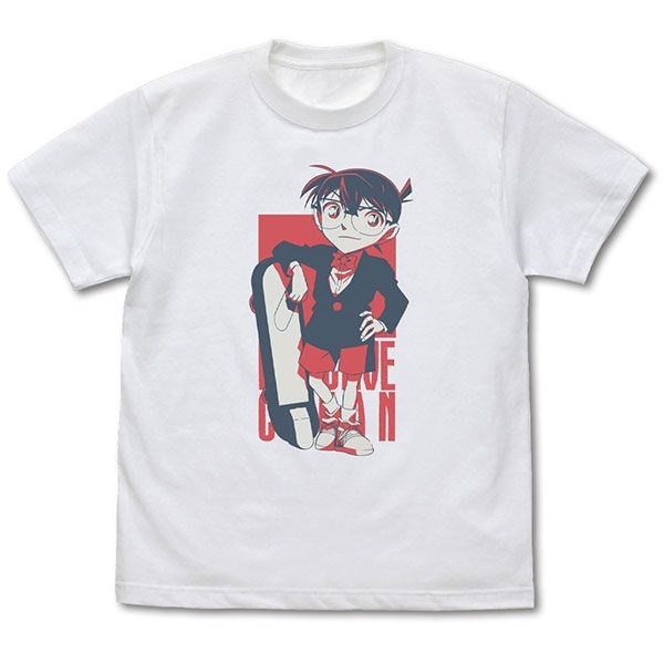 名偵探柯南 : 日版 (中碼)「江戶川柯南」白色 T-Shirt