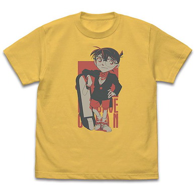 名偵探柯南 (中碼)「江戶川柯南」香蕉黃 T-Shirt Conan Edogawa Window T-Shirt /BANANA-M【Detective Conan】