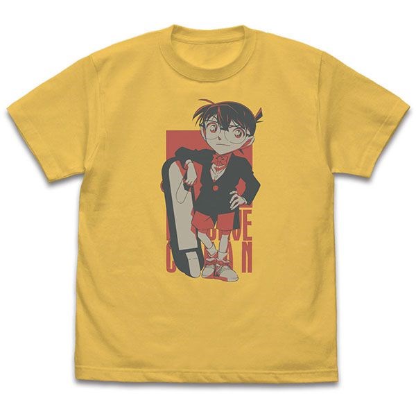 名偵探柯南 : 日版 (大碼)「江戶川柯南」香蕉黃 T-Shirt