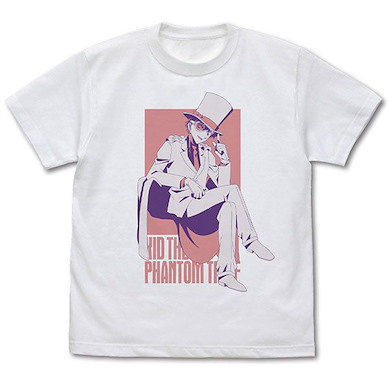 名偵探柯南 (細碼)「怪盜基德」白色 T-Shirt Phantom Thief Kid Window T-Shirt /WHITE-S【Detective Conan】