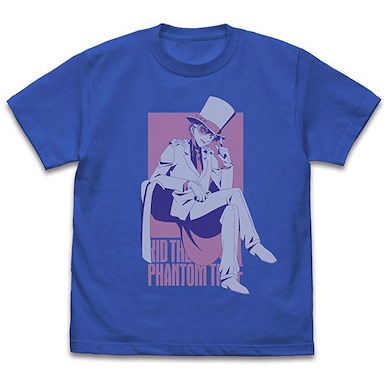 名偵探柯南 (大碼)「怪盜基德」寶藍色 T-Shirt Phantom Thief Kid Window T-Shirt /ROYAL BLUE-L【Detective Conan】
