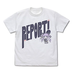 超異域公主連結 Re:Dive (大碼)「鏡華」白色 T-Shirt Kyouka's "Report!" T-Shirt /WHITE-L【Princess Connect! Re:Dive】