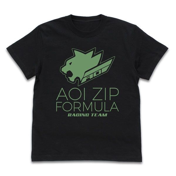 高智能方程式 : 日版 (大碼)「AOI ZIP Formula」工作人員 黑色 T-Shirt