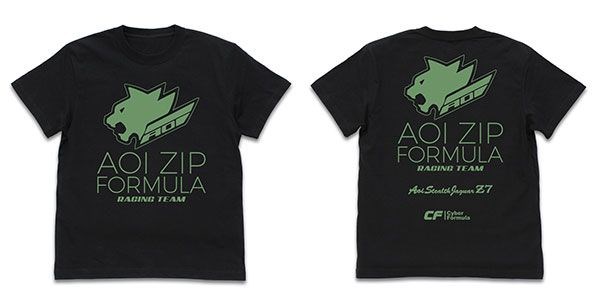 高智能方程式 : 日版 (加大)「AOI ZIP Formula」工作人員 黑色 T-Shirt