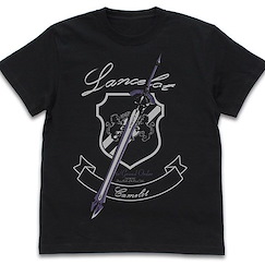 Fate系列 : 日版 (中碼)「Saber (Lancelot)」-神聖圓桌領域- 黑色 T-Shirt