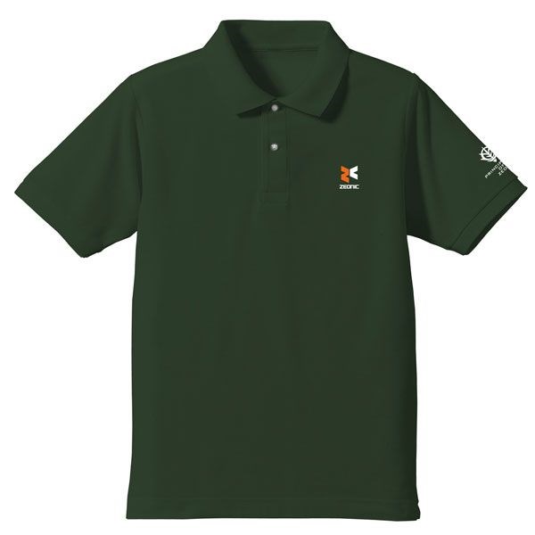 機動戰士高達系列 : 日版 (中碼)「ZEONIC企業」郵差綠 刺繡 Polo Shirt