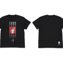 寒蟬鳴泣之時 (大碼)「北條沙都子」黑色 T-Shirt Satoko's Loop T-Shirt /BLACK-L【Higurashi When They Cry】