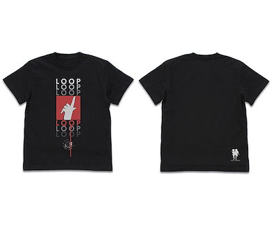 寒蟬鳴泣之時 (細碼)「北條沙都子」黑色 T-Shirt Satoko's Loop T-Shirt /BLACK-S【Higurashi When They Cry】