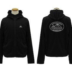 搖曳露營△ (大碼)「MOTOSU HIGH」黑色 薄身 外套 Logo Light Dry Hoodie /BLACK-L【Laid-Back Camp】