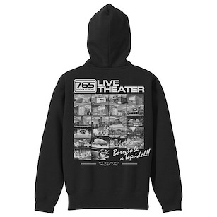 偶像大師 百萬人演唱會！ (加大)「765pro Live Theater」黑色 連帽拉鏈外套 765PRO LIVE THEATER Zip Hoodie /BLACK-XL【The Idolm@ster Million Live!】