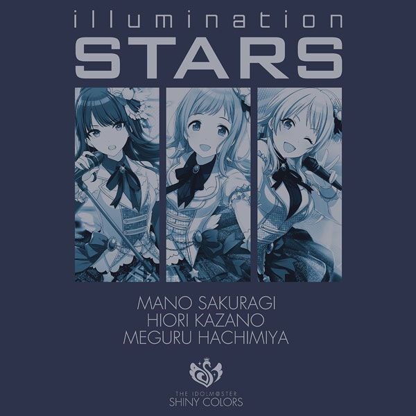 偶像大師 閃耀色彩 : 日版 (細碼)「illumination STARS」藍紫色 T-Shirt