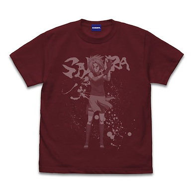 火影忍者系列 (加大)「春野櫻」酒紅色 T-Shirt Sakura Haruno T-Shirt /BURGUNDY-XL【Naruto Series】