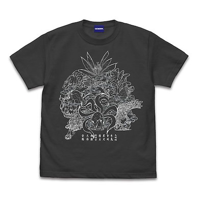 火影忍者系列 (細碼)「尾獸」集結！墨黑色 T-Shirt Tailed Beasts T-Shirt /SUMI-S【Naruto Series】