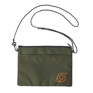 火影忍者系列 「木之葉隱村」橄欖色 單肩袋 Hidden Leaf Village Tent Cloth Musette Bag /OLIVE【Naruto Series】
