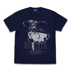 黑礁 : 日版 (大碼)「羅貝爾特」洛夫雷斯家族 深藍色 T-Shirt