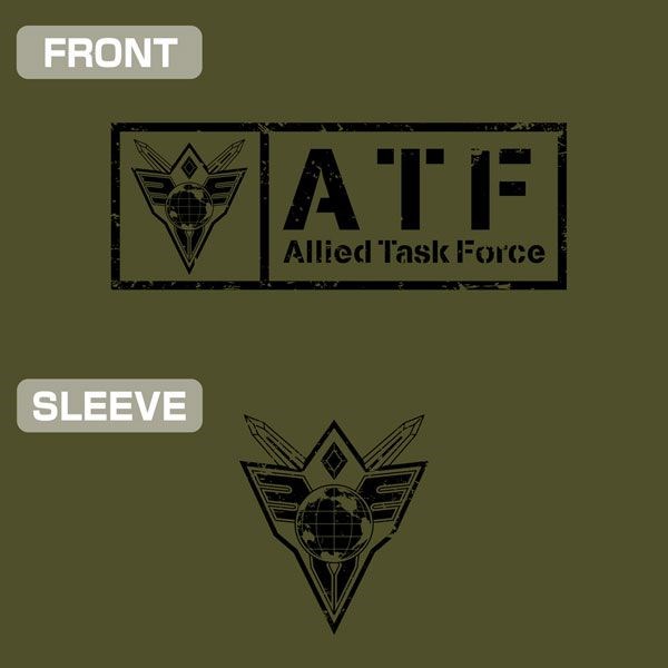 勇氣爆發Bang Bravern : 日版 (大碼)「聯合特別部隊 (ATF)」墨綠色 T-Shirt