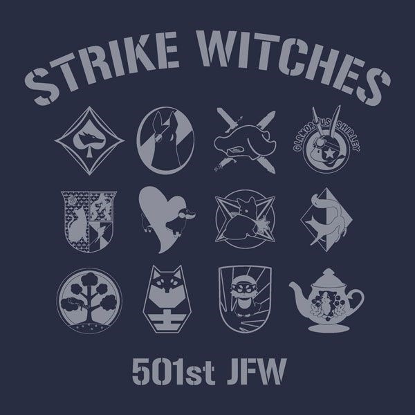 強襲魔女系列 : 日版 (中碼)「第501統合戰鬥航空團」深藍色 薄身 外套