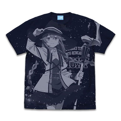 無職轉生～到了異世界就拿出真本事～ (中碼)「洛琪希」深藍色 T-Shirt Roxy Migurdia -Isekai Ittara Honki dasu- All Print T-Shirt /NAVY-M【Mushoku Tensei】