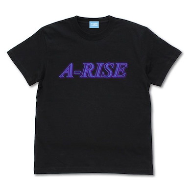 LoveLive! 明星學生妹 (細碼)「A-RISE」霓虹燈 Style 黑色 T-Shirt A-RISE Neon Sign Logo T-Shirt /BLACK-S【Love Live! School Idol Project】