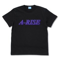 LoveLive! 明星學生妹 (加大)「A-RISE」霓虹燈 Style 黑色 T-Shirt A-RISE Neon Sign Logo T-Shirt /BLACK-XL【Love Live! School Idol Project】