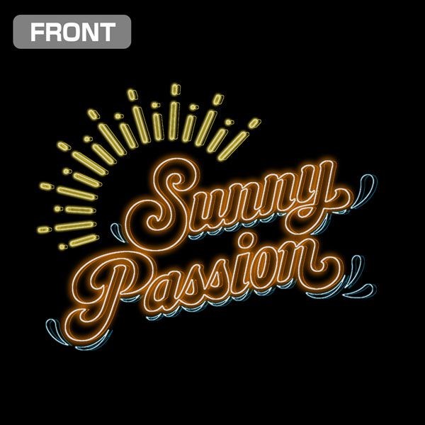LoveLive! Superstar!! : 日版 (細碼)「Sunny Passion」霓虹燈 Style 黑色 T-Shirt
