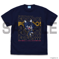 賽馬娘Pretty Derby : 日版 (加大)「大德日神」FOOOO! FUFU!↑↑↑深藍色 T-Shirt