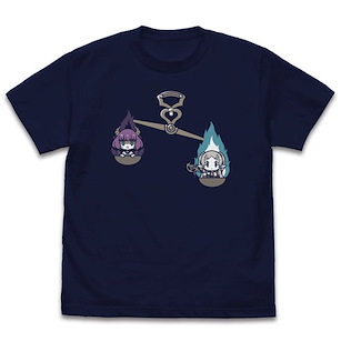 葬送的芙莉蓮 (加大)「芙莉蓮 + 阿烏拉」服従の天秤 深藍色 T-Shirt Scales of Obedience T-Shirt /NAVY-XL【Frieren】
