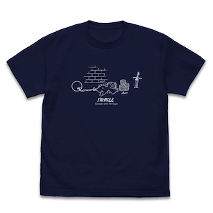 公主殿下，「拷問」的時間到了 (加大)「公主」I'm FULL 深藍色 T-Shirt TV Anime Princess I'M FULL T-Shirt /NAVY-XL【Tis Time for Torture, Princess】