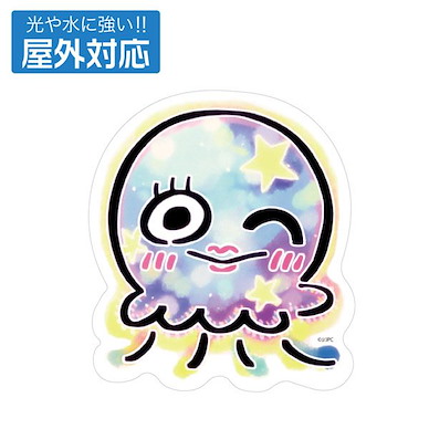 夜晚的水母不會游泳 「JELEE」室外對應 貼紙 (10.6cm × 9.3cm) JELEE Outdoor Compatible Sticker【Jellyfish Can't Swim in the Night】
