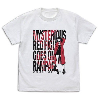 金屬口紅 (大碼)「露瓊」白色 T-Shirt Rouge Redstar T-Shirt /WHITE-L【Metallic Rouge】