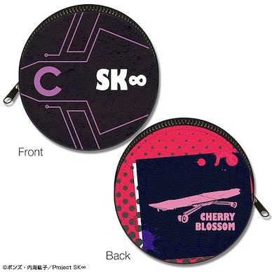 SK∞ 「Cherry blossom」圓形皮革收納包 Marutto Leather Case Ver.2 Design 03 (Cherry blossom)【SK8 the Infinity】