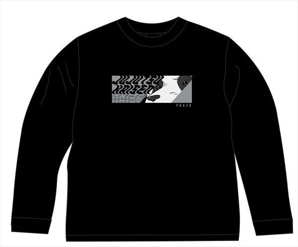咒術迴戰 : 日版 (大碼)「胖達」新插圖 黑色 長袖 T-Shirt