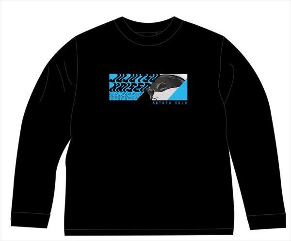 咒術迴戰 : 日版 (大碼)「五條悟」新插圖 黑色 長袖 T-Shirt